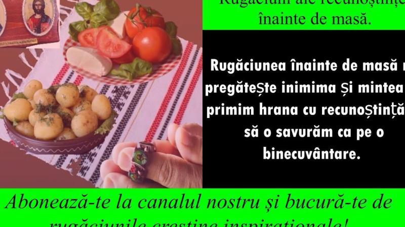 Rugăciune după masa de prânz: Întărirea credinței prin recunoștință - Familie
