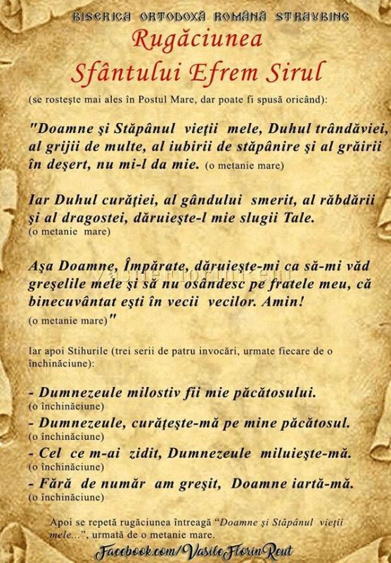 Rugăciunea Sf. Efrem Sirul: Când și Cum Se Citește Corect - Rugăciuni Puternice