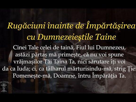 Rugăciuni esențiale înainte de împărtășanie pentru o pregătire spirituală profundă - Rugăciuni înainte de Împărtășanie și Spovedanie