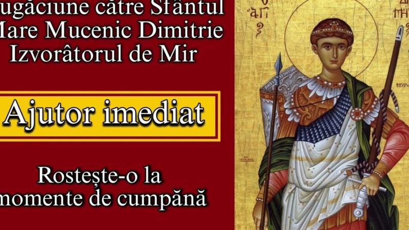 Rugăciune către Sf. Dumitru: Îndrumări pentru credință și mângâiere spirituală - Alți Sfinți